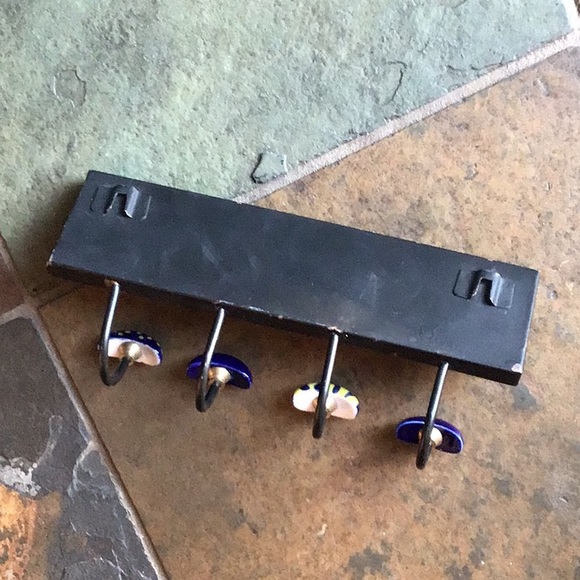 Wall Board with Four (4) Hooks Colorful Tiles - Picture 4 of 4